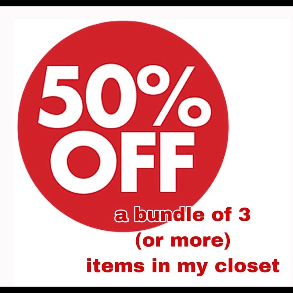 50% off SALE Bundle 3 or more items.